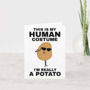 Tarjeta Divertido Este Es Mi Disfraz De Humano Realmente S