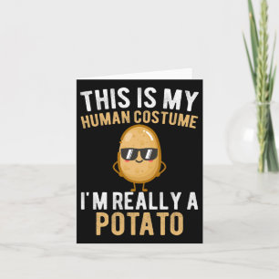 Tarjeta Divertido Este Es Mi Disfraz De Humano Realmente S