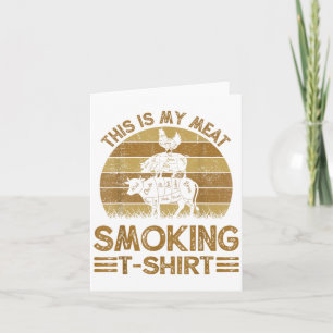 Tarjeta Divertido Esto Es Mi Ahumado De Carne Hombres Bbq 