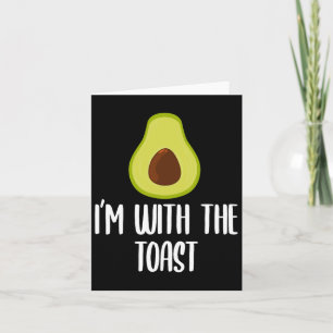 Tarjeta Divertido estoy con la tostada Parejas de Hallowee