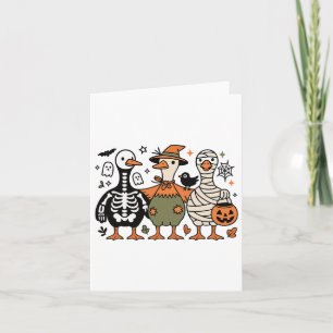 Tarjeta Divertido Fantasma Halloween Fantasma Trate O