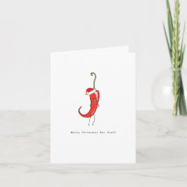 Tarjeta Divertido, Feliz Navidad, Caliente