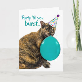 Tarjeta Divertido Fiesta hasta que irrumpas feliz cumpleañ