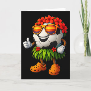 Tarjeta Divertido fútbol de Hawái Ll verano tropical hawai