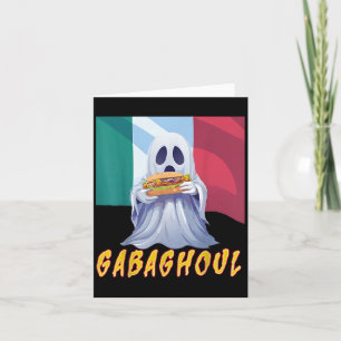 Tarjeta Divertido Gabaghoul Gabagool Italiano Americano Ha