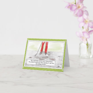 Tarjeta Divertido golf "Putting into Potholes" Cumpleaños