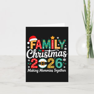 Tarjeta Divertido grupo familiar de Navidades familiares c