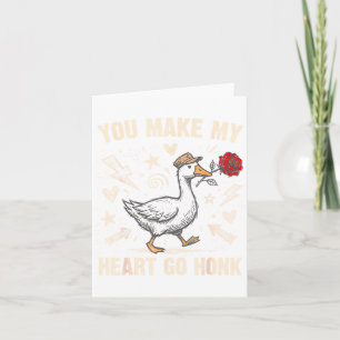 Tarjeta Divertido Haces Que Mi Corazón Haga Honk Tonto Gan