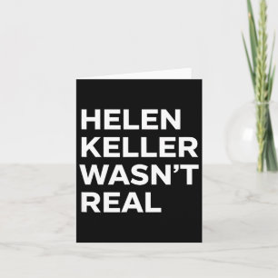 Tarjeta Divertido helen keller no era declaración satírica