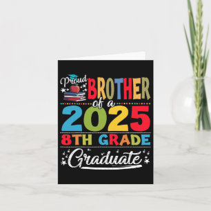 Tarjeta Divertido Hermano Orgulloso De Un Grado De Octavo