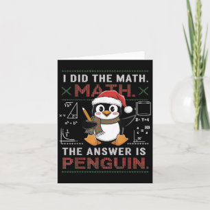 Tarjeta Divertido Hice Las Matemáticas La Respuesta Es Pin
