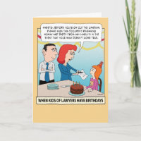 Divertido hijo de abogados Cumpleaños