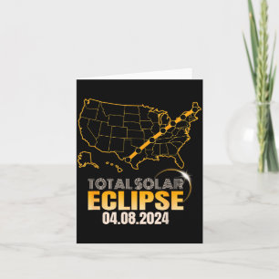 Tarjeta Divertido Hola Oscuridad Eclipse Solar Total