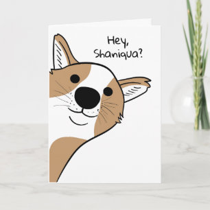 Tarjeta Divertido Hola Perro Tú "Te Amo"