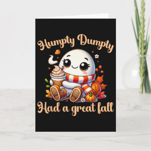 Tarjeta Divertido Humpty Dumpty Tuvo Una Gran Caída Otoño 