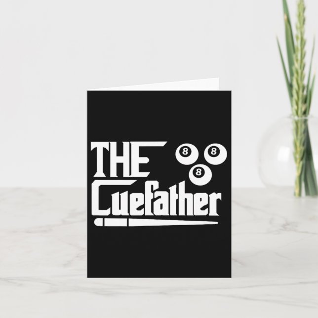 Tarjeta Divertido juego de billares (Anverso)