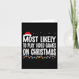 Tarjeta Divertido Jugador Más Probable Para Jugar Videojue
