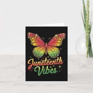 Tarjeta Divertido JunetDecir Vibes 1865 Mariposa Reina Neg