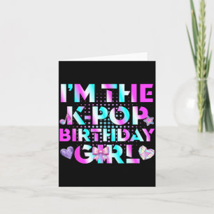 Tarjeta Divertido Las Chicas de Cumpleaños de K-Pop Amante