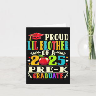 Tarjeta Divertido Lil Hermano De Un Cl De Prek Grad 2025