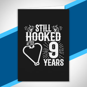 Tarjeta Divertido Lindo 9º Aniversario Parejas Casadas 9 A