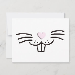 Tarjeta Divertido lindo conejito de Pascua personalizado c