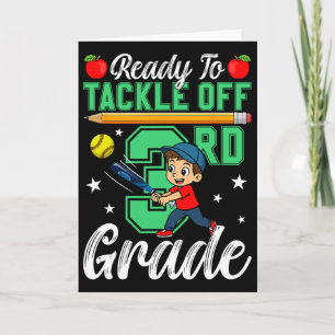 Tarjeta Divertido Listo Para Enfrentar 3er Grado Softll Ck