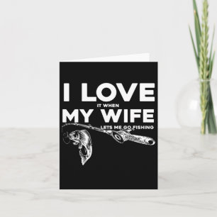 Tarjeta Divertido marido que amo cuando mi esposa me deja