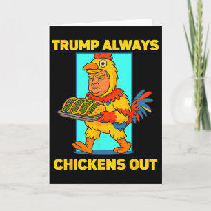 Tarjeta Divertido Martes de Taco Trump Siempre se Echa par