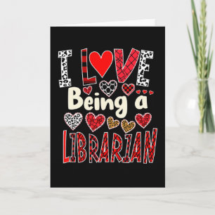 Tarjeta Divertido Me Encanta Ser Una Bibliotecaria Día De