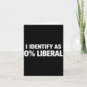 Tarjeta Divertido me identifico como declaración política