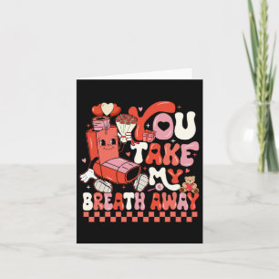 Tarjeta Divertido me quitas el aliento Rt Lung Squad Valen