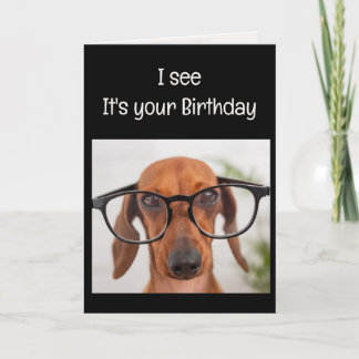 Tarjeta Divertido Mejor Día de Nacimiento Perro Humor Anim