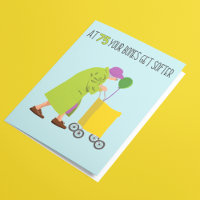 Divertido mensaje 75º cumpleaños