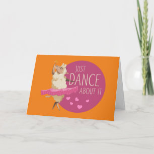 Tarjeta Divertido mensaje de oveja - Solamente baile acerc