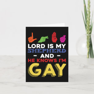 Tarjeta Divertido Mes del Orgullo Gay LGBT Conciencia Leng