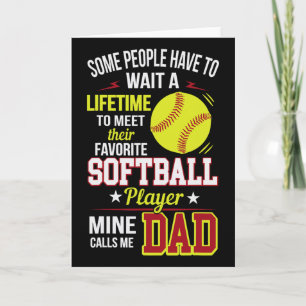 Tarjeta Divertido Mi jugador de Softll favorito me llama p