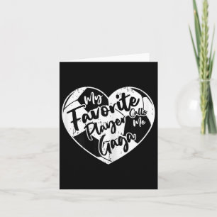 Tarjeta Divertido Mi jugador favorito me llama Gaga Fútbol