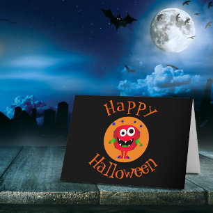 Tarjeta Divertido, Monstruo, Halloween