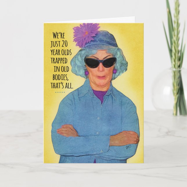 Tarjeta Divertido niño de 20 años atrapado en el cumpleaño (Anverso)