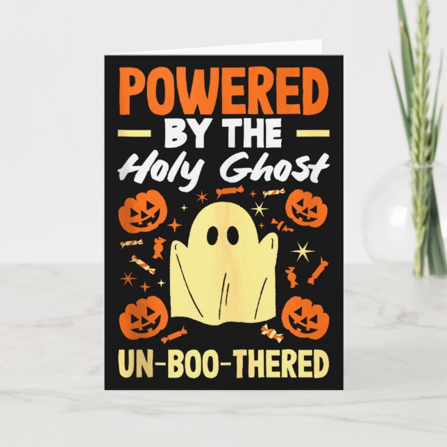 Tarjeta Divertido No Hay Fantasma Como El Sagrado Hallowee (Anverso)