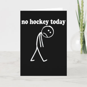 Tarjeta Divertido No Hockey Hoy (4)