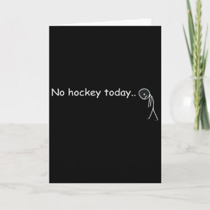 Tarjeta Divertido No Hockey Hoy _5