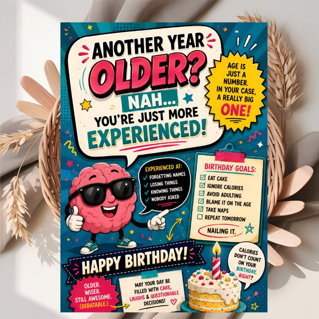 Tarjeta Divertido Otro Año Más Cumpleaños (Subido por el creador)
