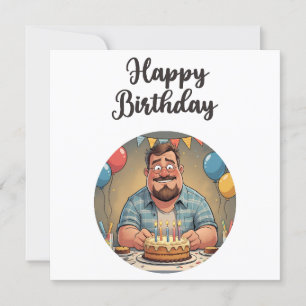 Tarjeta Divertido padre feliz cumpleaños