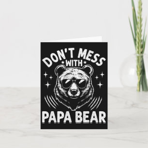 Tarjeta Divertido papá oso don&# desgraciarse con papá os