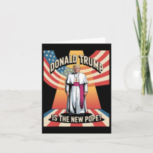 Tarjeta Divertido Papa Y Presidente Donald Trump3