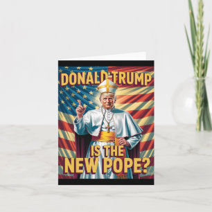 Tarjeta Divertido Papa Y Presidente Donald Trump3