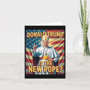 Tarjeta Divertido Papa Y Presidente Donald Trump4