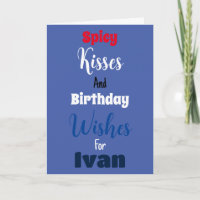 Divertido Para Él Lindo Moderno Cumpleaños Azul